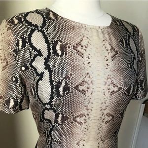 IRIS & INK Silk Animal Print Dress, 8